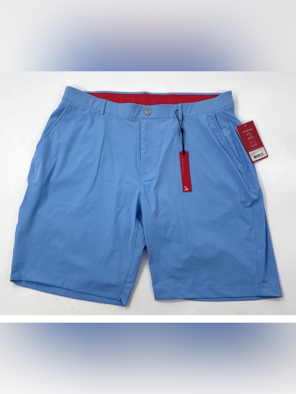 Redvanly Shorts Mens XL Blue Hanover Golf Stretch Performance Pull On 9 inch NEW